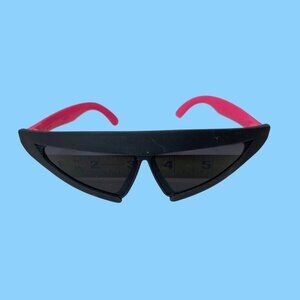 Retro Pizza Hut Back To The Future II Sunglasses Solar Shades Hot Pink Black